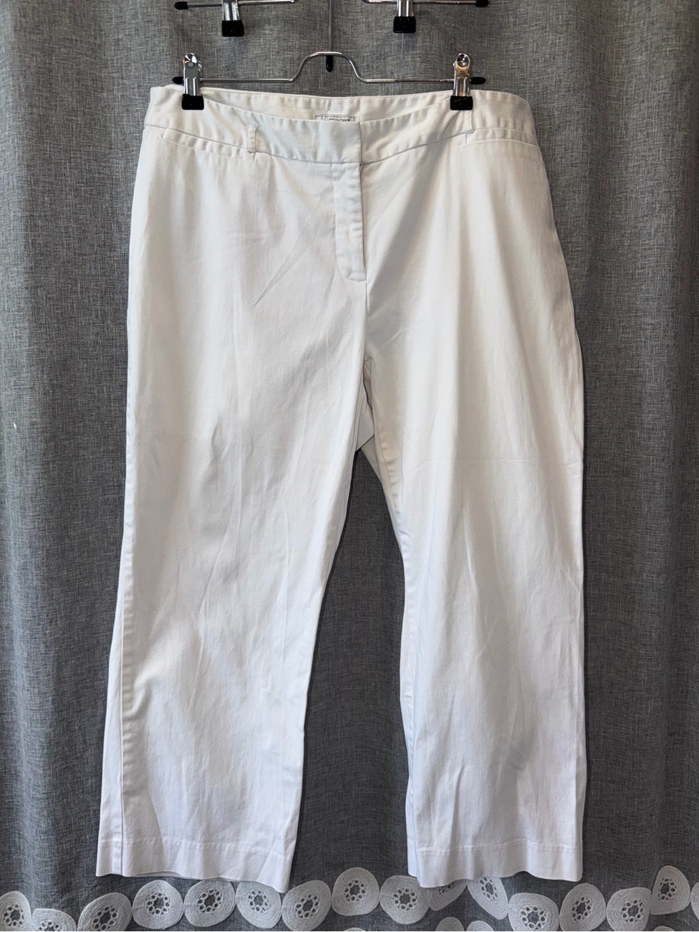 Charter Club Cream Women's Pants - Tailored Waistband 14W